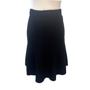 Kobi Halperin Celise Skirt Swing A Line Style Wool Blend Black NEW With Tags XL